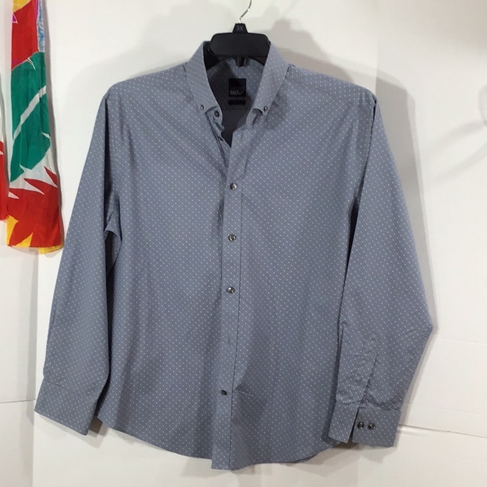 William Rast gray button down shirt L - Picture 4 of 7